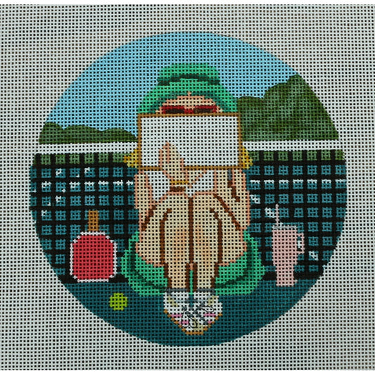 Pickleball Stitching Girl