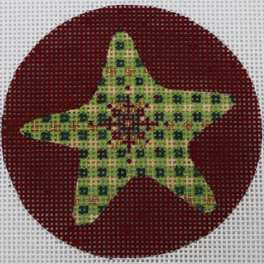 Star on Red Round