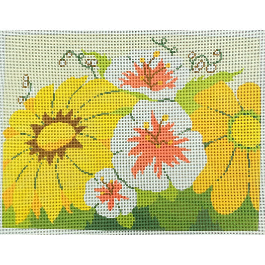 Sunflowers & Morning Glories