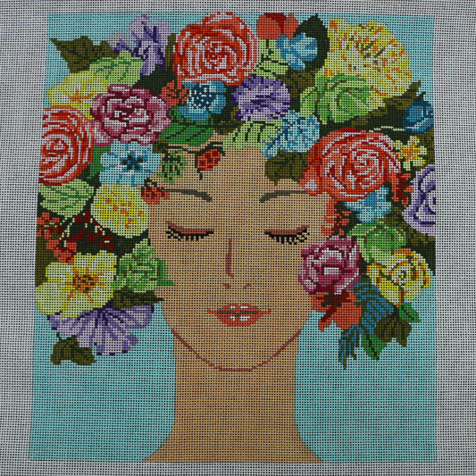 Floral Face, 13 mesh