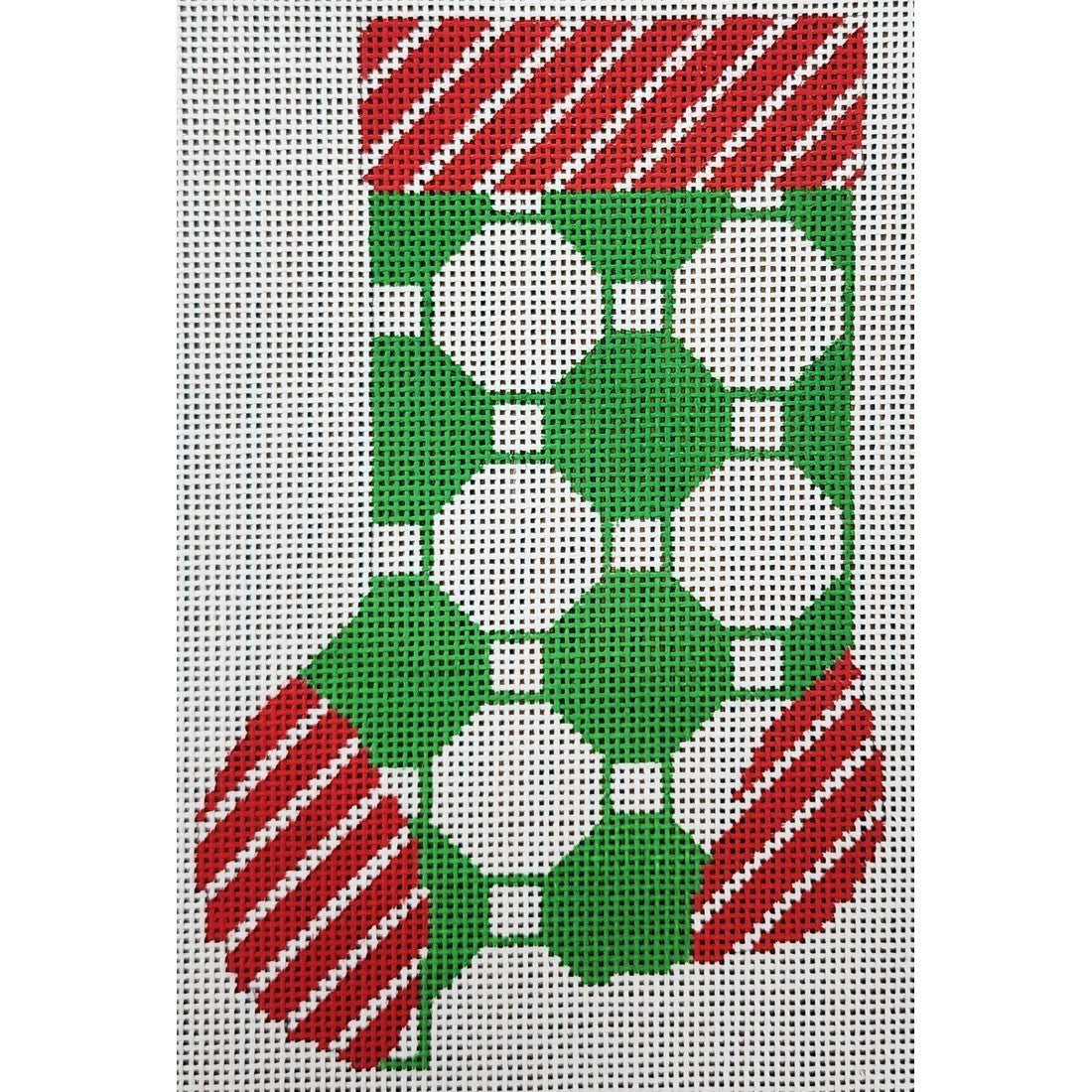 Green/White Octagon Mini Sock
