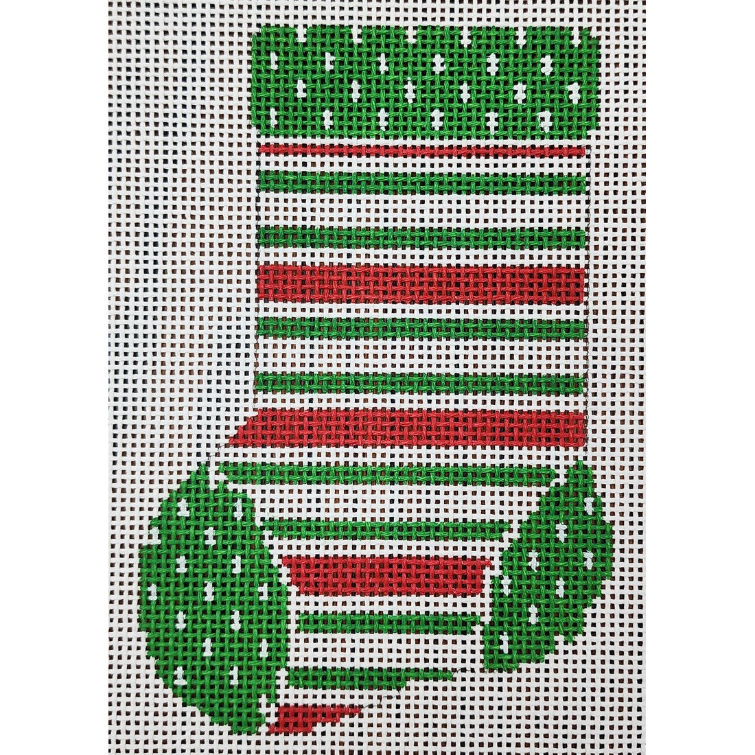 Red/Green/White Mini Sock