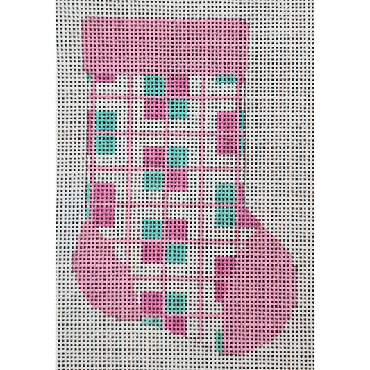 Pink/Green Mini Sock