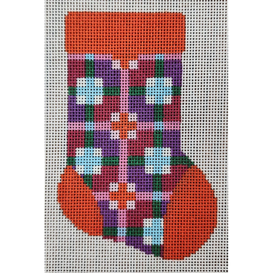 Coral/Purple Mini Sock