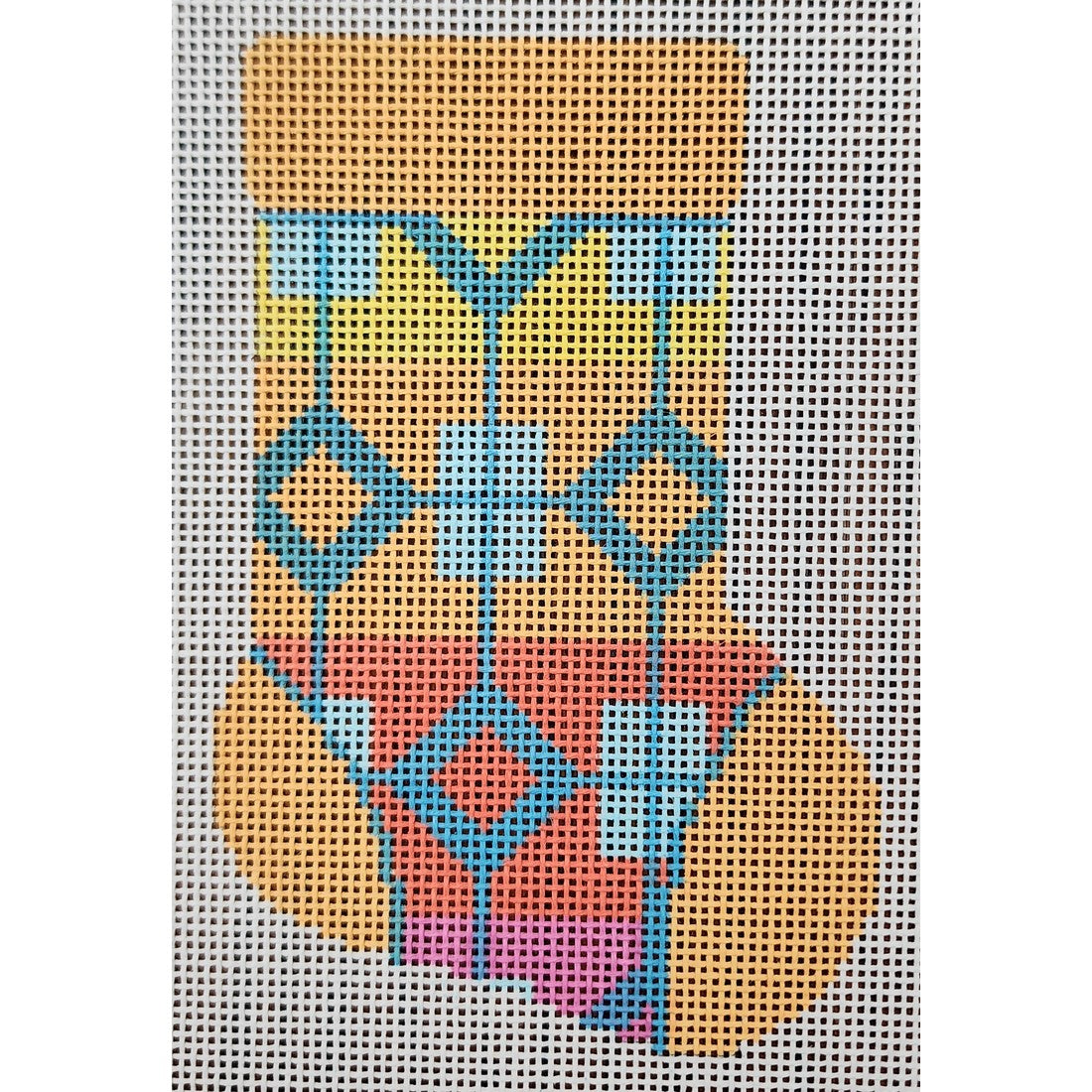 Peach/Turquoise Mini Sock