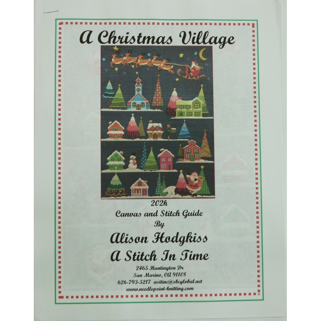 Santa in the Sky Stitch Guide