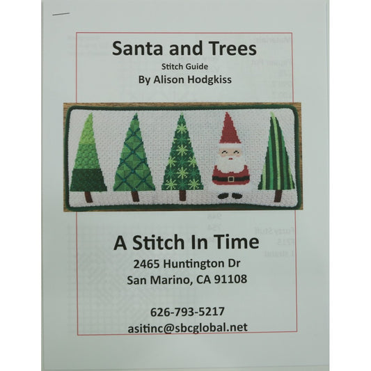 Tree Pillow w/ Santa Stitch Guide