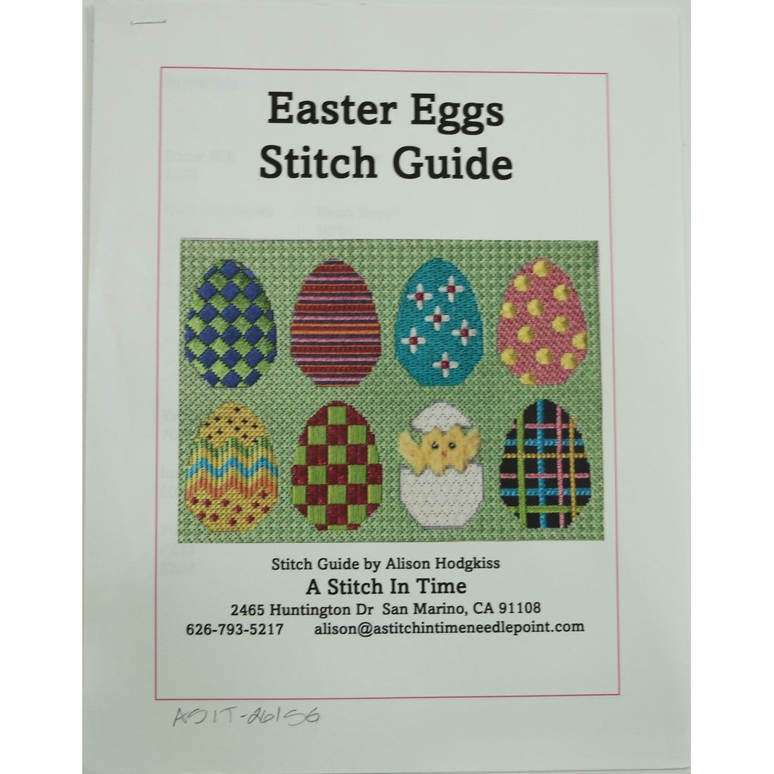 Easter Egg Pillow Stitch Guide