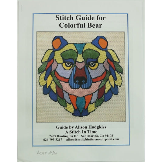 Colorful Bear Stitch Guide