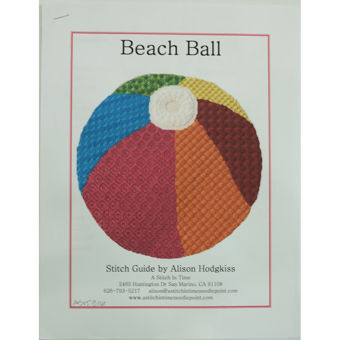 Beach Ball Stitch Guide