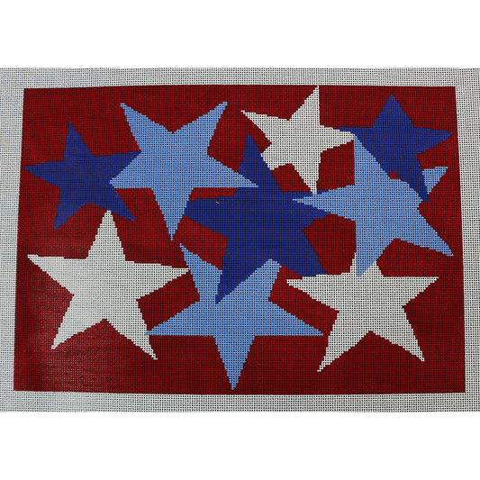 Stars Red Background