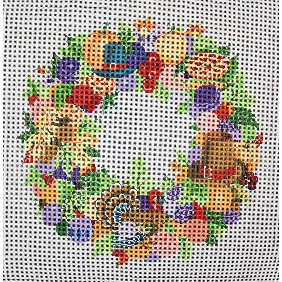 Thanksgiving Wreath, 13 mesh