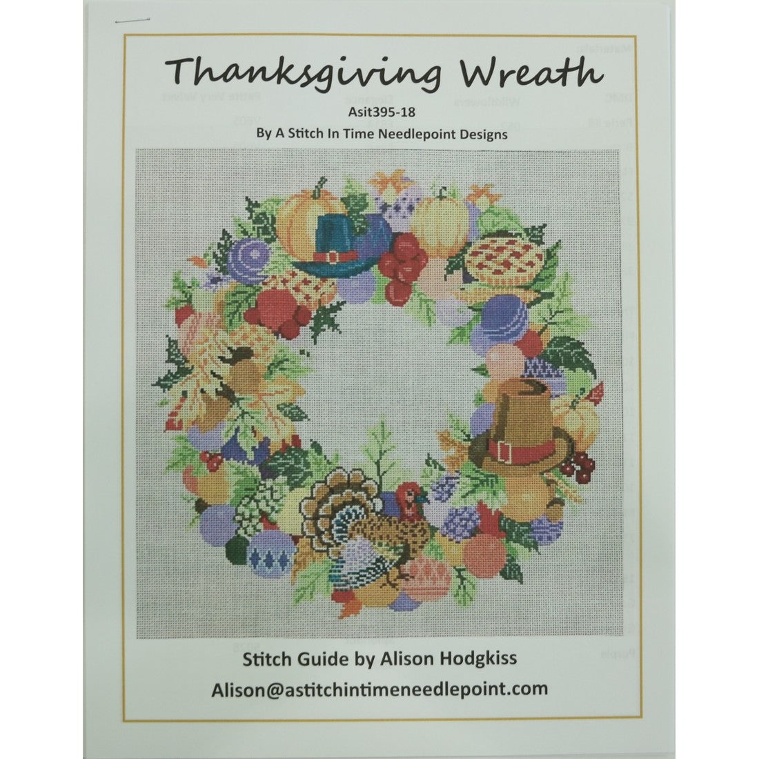 Thanksgiving Wreath Stitch Guide