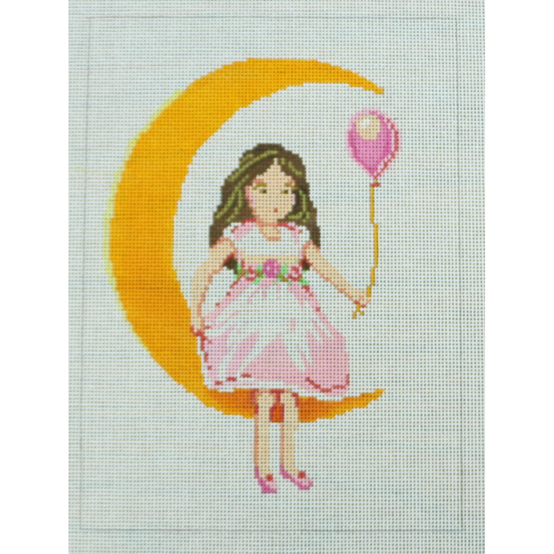 Girl in Crescent Moon