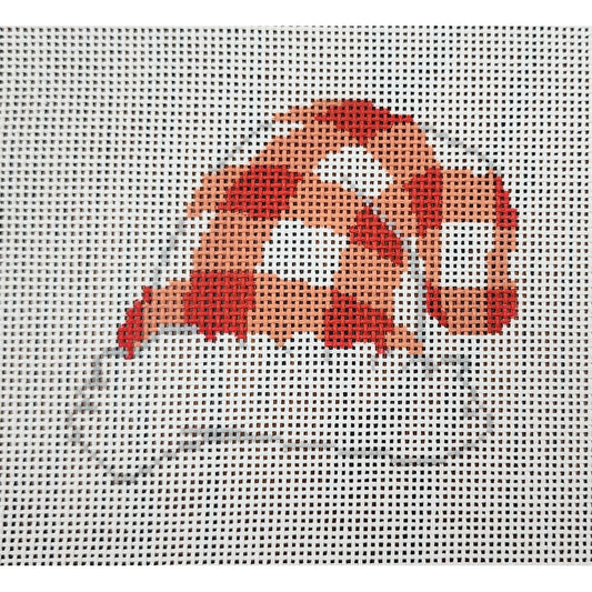 Red Gingham Cap, 13 mesh