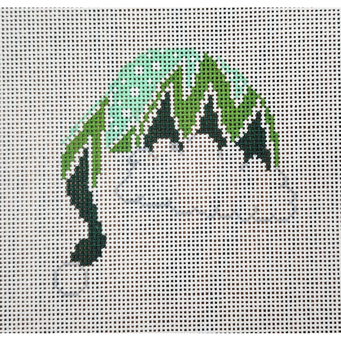 Teal Green Zig Zag Cap, 13 mesh