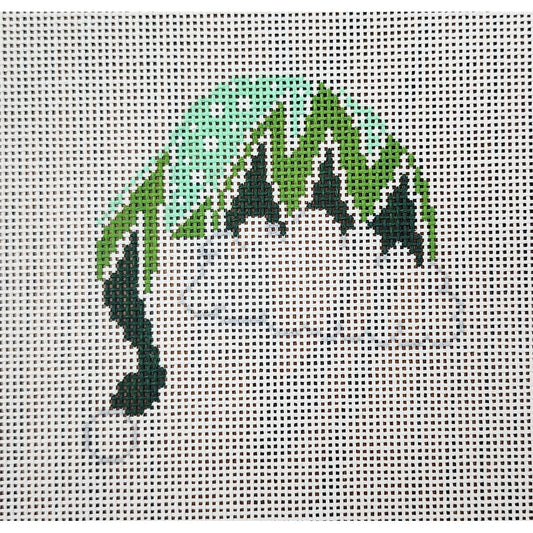 Teal Green Zig Zag Cap, 13 mesh