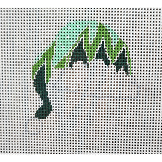 Teal Green Zig Zag Cap, 18 mesh