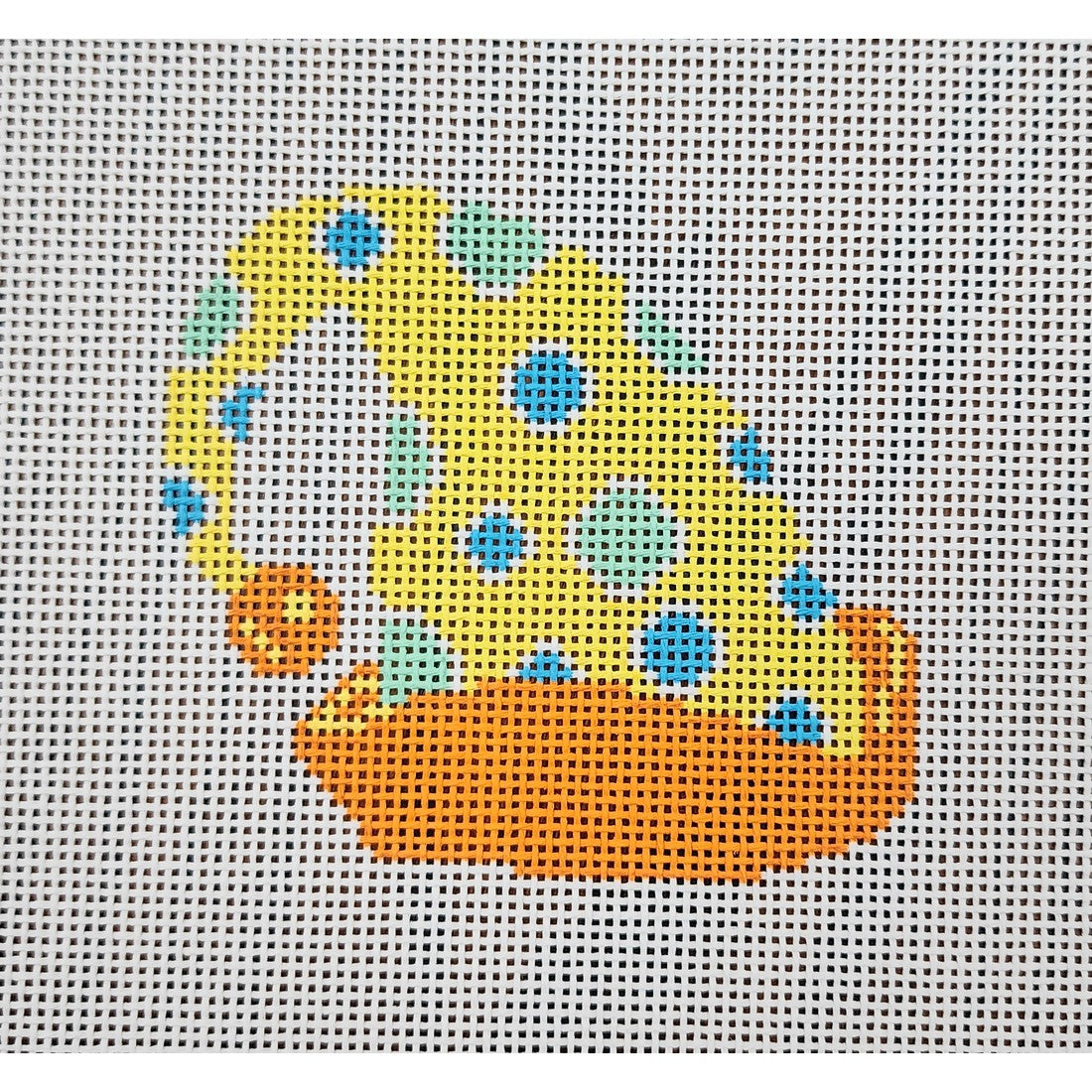 Blue Teal Dots Cap, 13 mesh