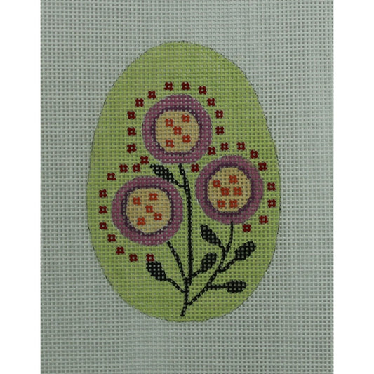 Red Dot Floral Egg