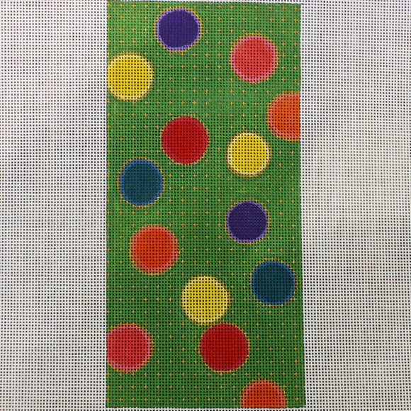 Green with Polka Dots Large Eyeglass Case