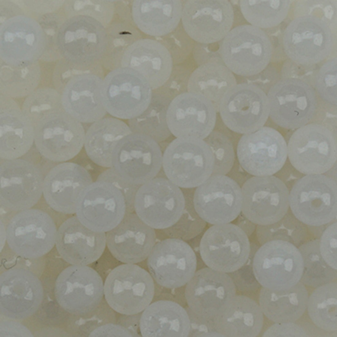 BDS-GS100 White Jade Gemstone Beads 3mm