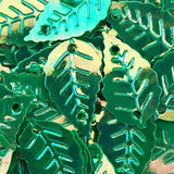 BDS-SQ095 Blue Green Leaf Sequins