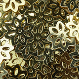 BDS-SQ099 Gold Snowflake Sequins