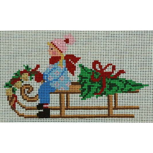 Festive Sled - Girl