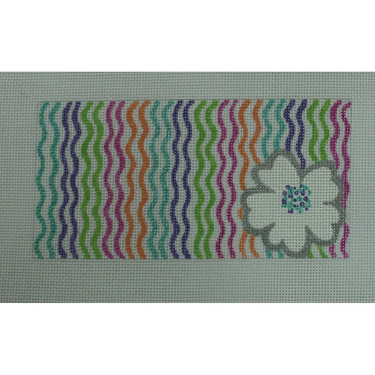 Silver/White Flower Ripple