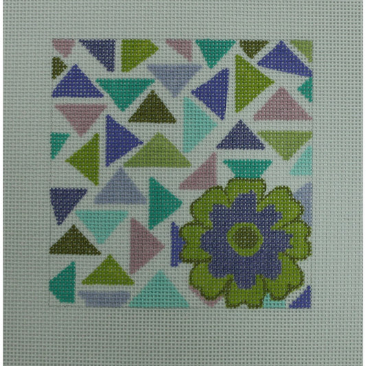 Olive & Violet Flower Geo