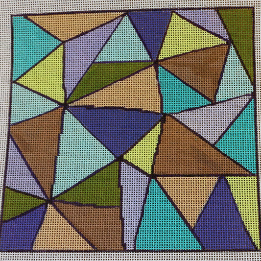 Aqua/Brown/Blue Angles