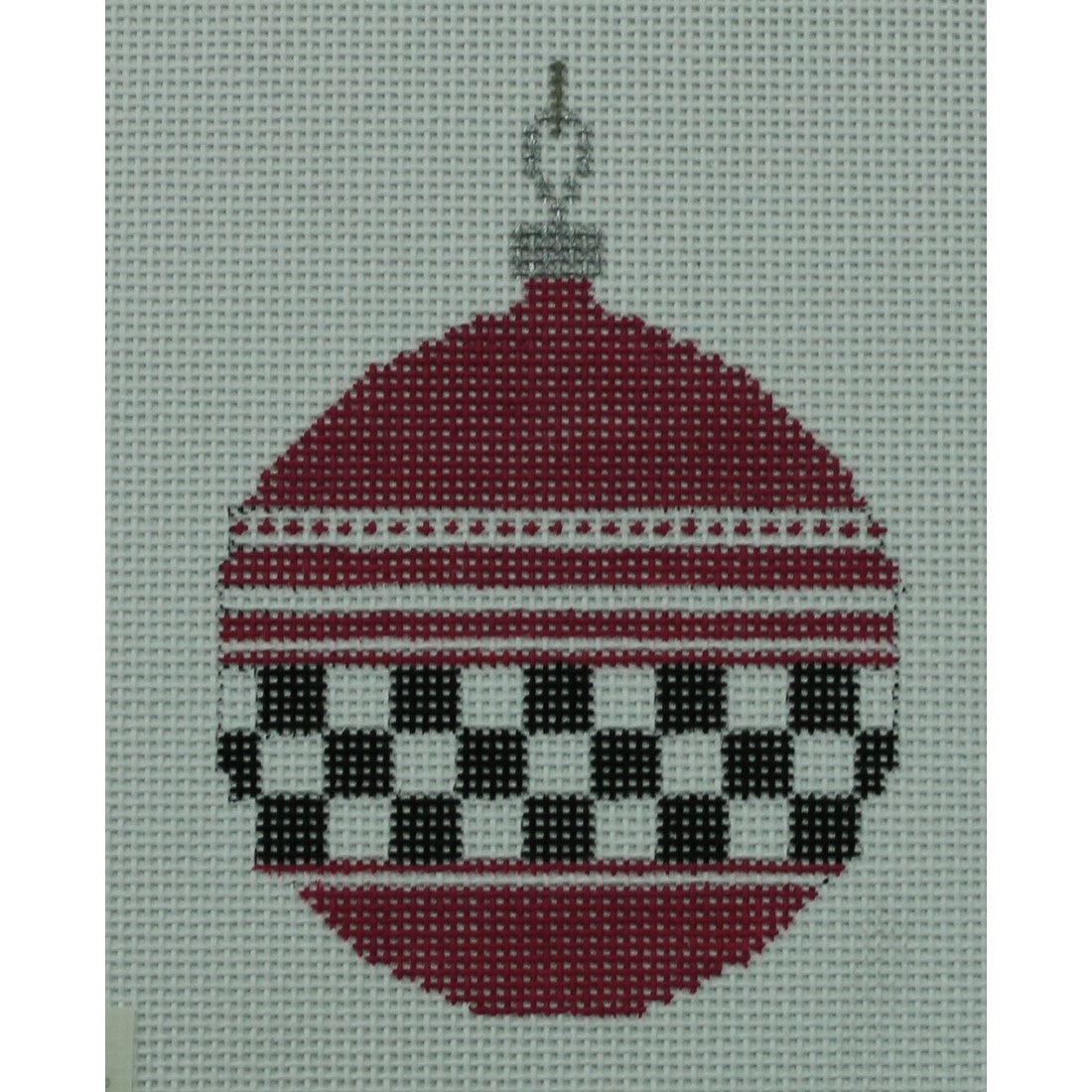 Pink and Black/White Ornament