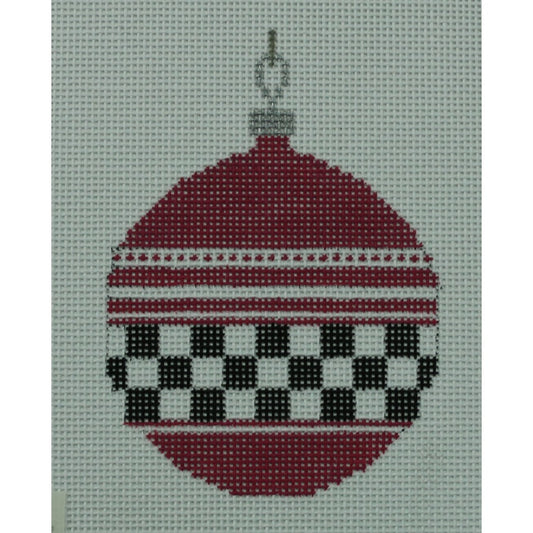 Pink and Black/White Ornament