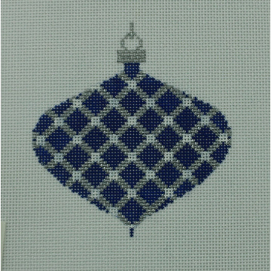Blue and Silver Ornament