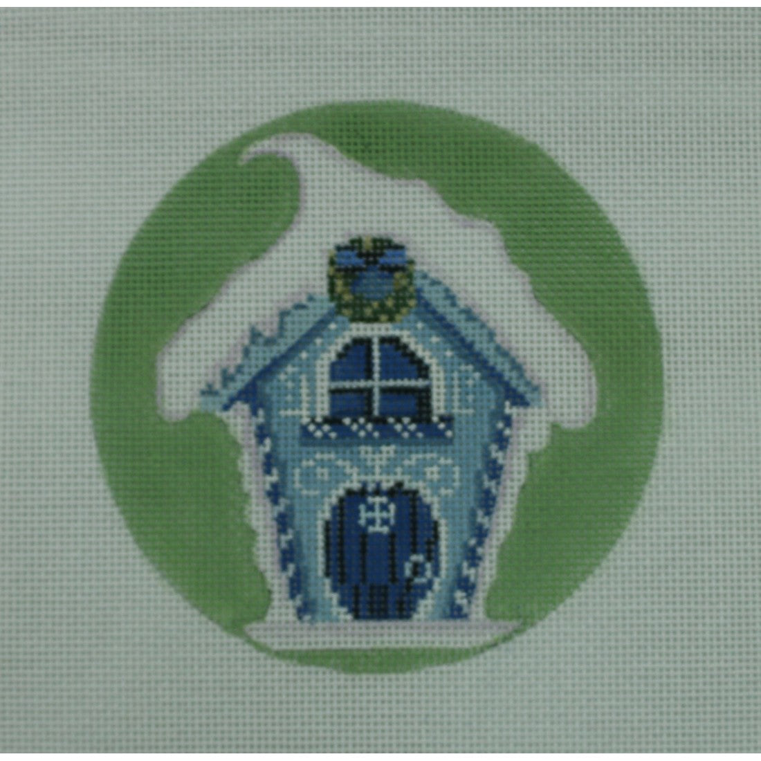 Gingerbread House on Light Green