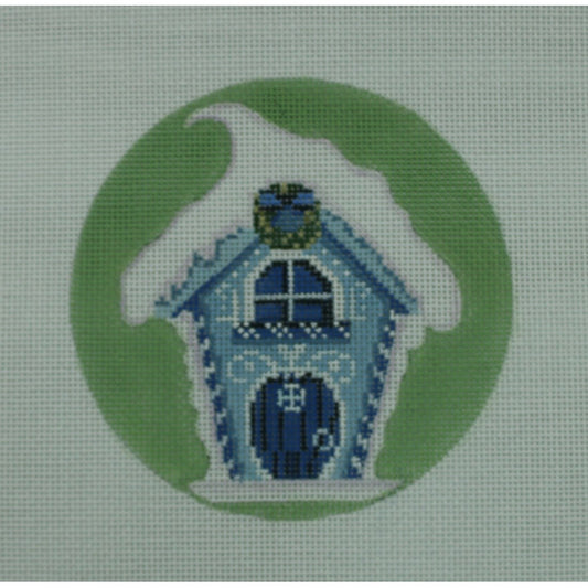 Gingerbread House on Light Green