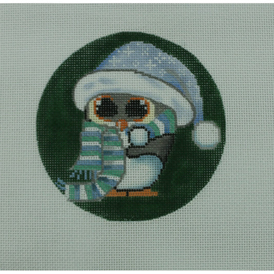 Owl with Hat and Scarf
