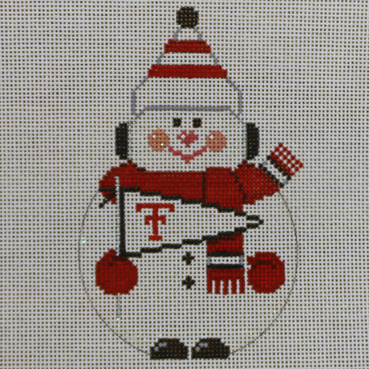 Texas Tech Snowman