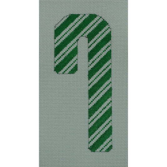 Green & White Striped Candy Cane