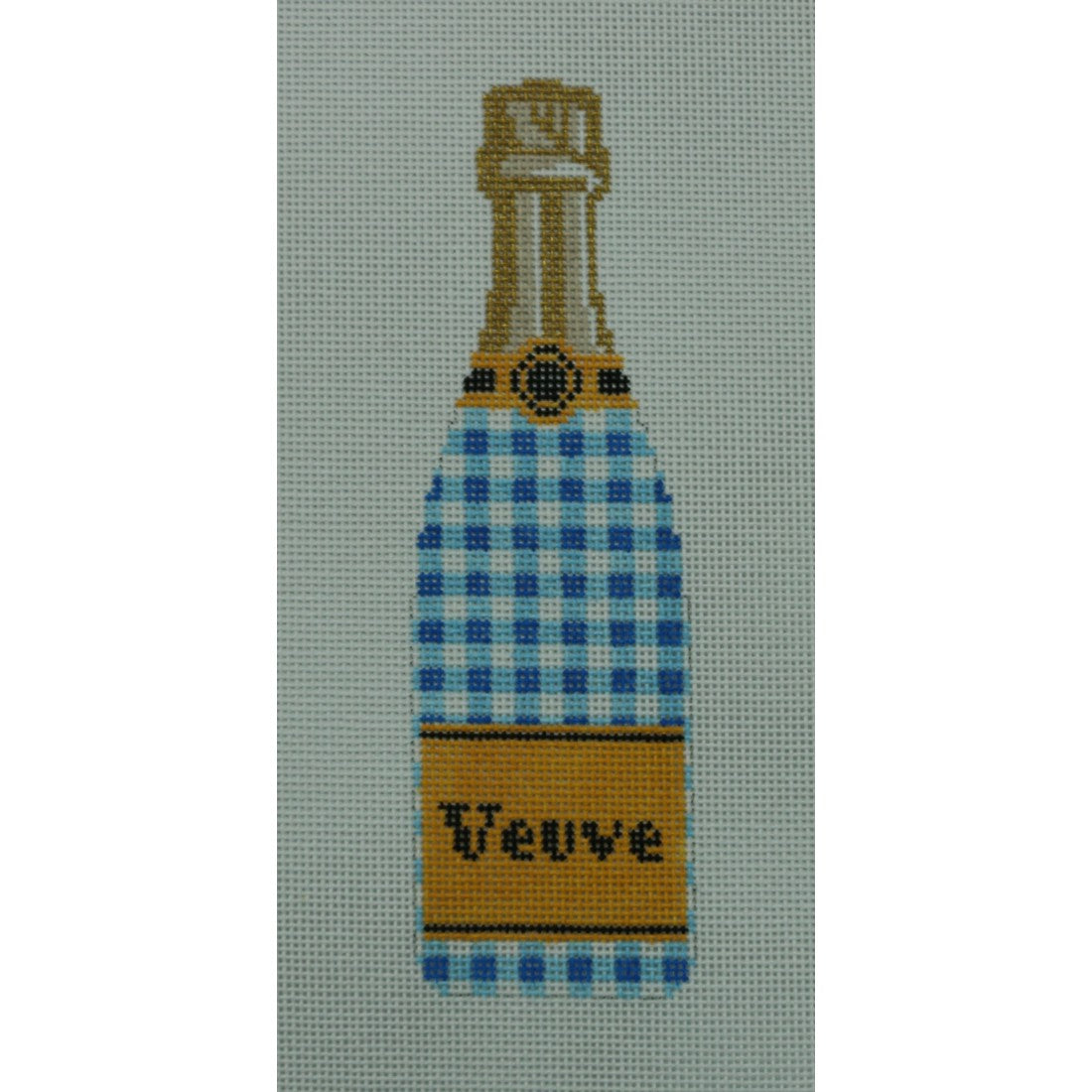Blue Gingham Champagne