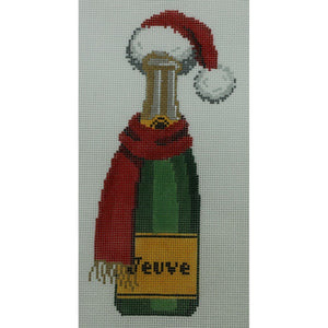 Veuve Bottle - Santa Hat & Scarf