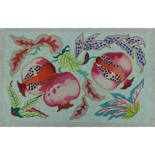 Pomegranats and Colorful Leaves