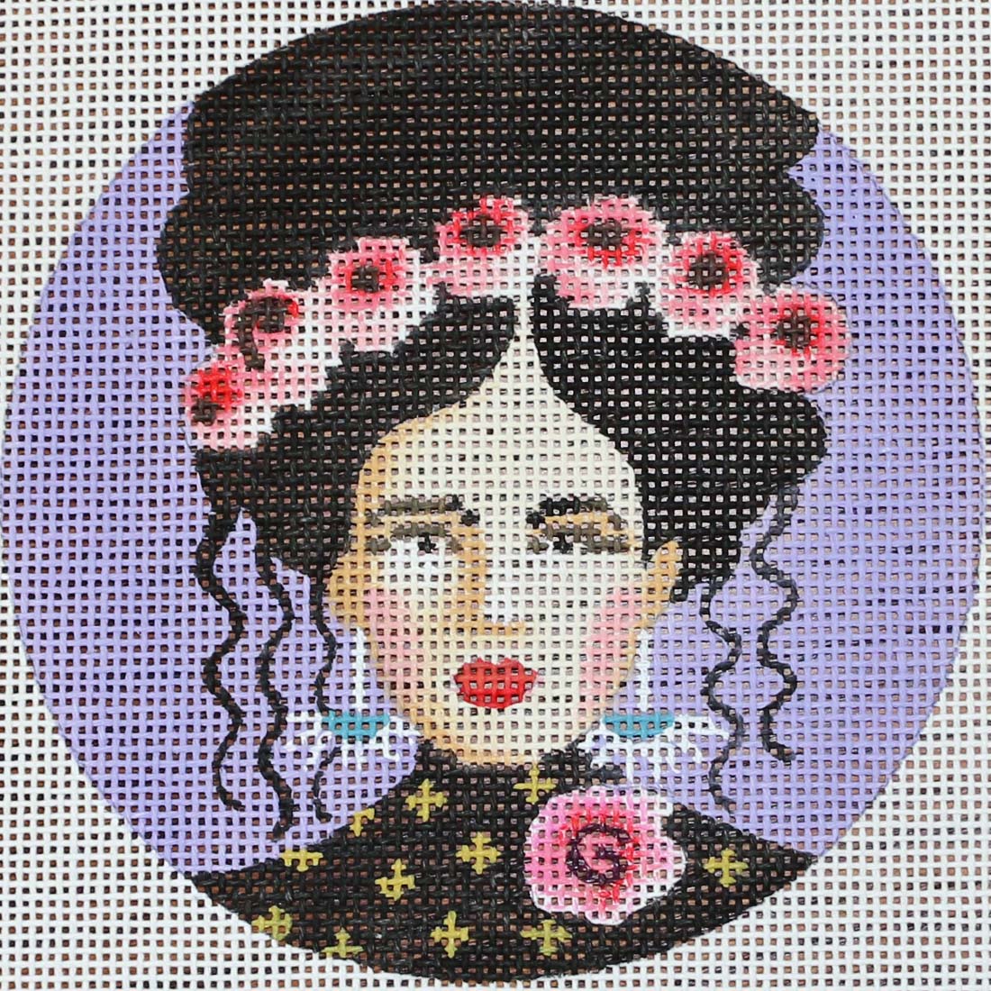 Lady on Purple