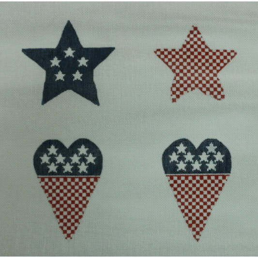 Patriotic Stars & Hearts
