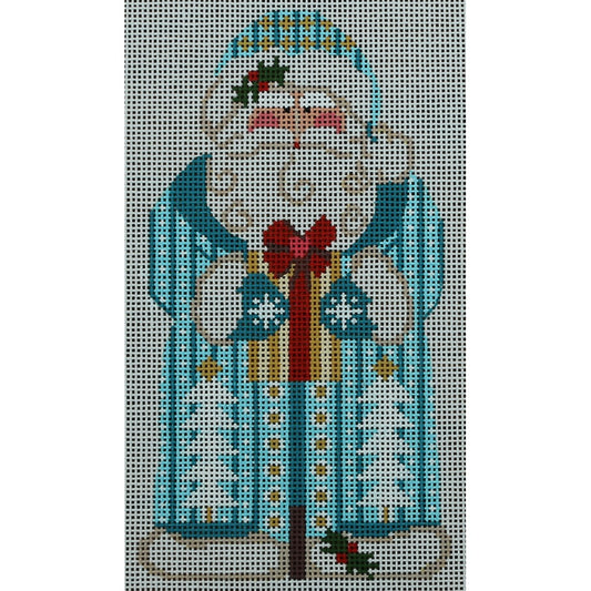 Father Christmas, Blue, Present