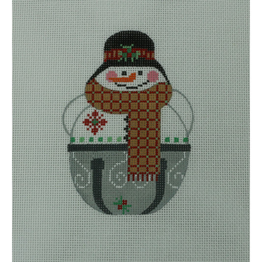 Jingle Snowman, Black Hat with Band