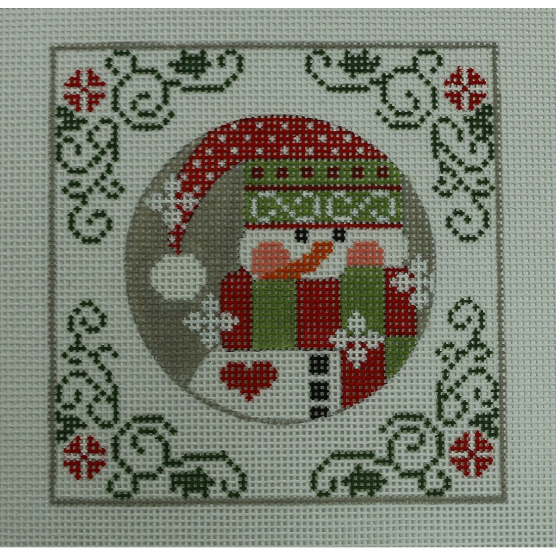 Snowman Square, Red