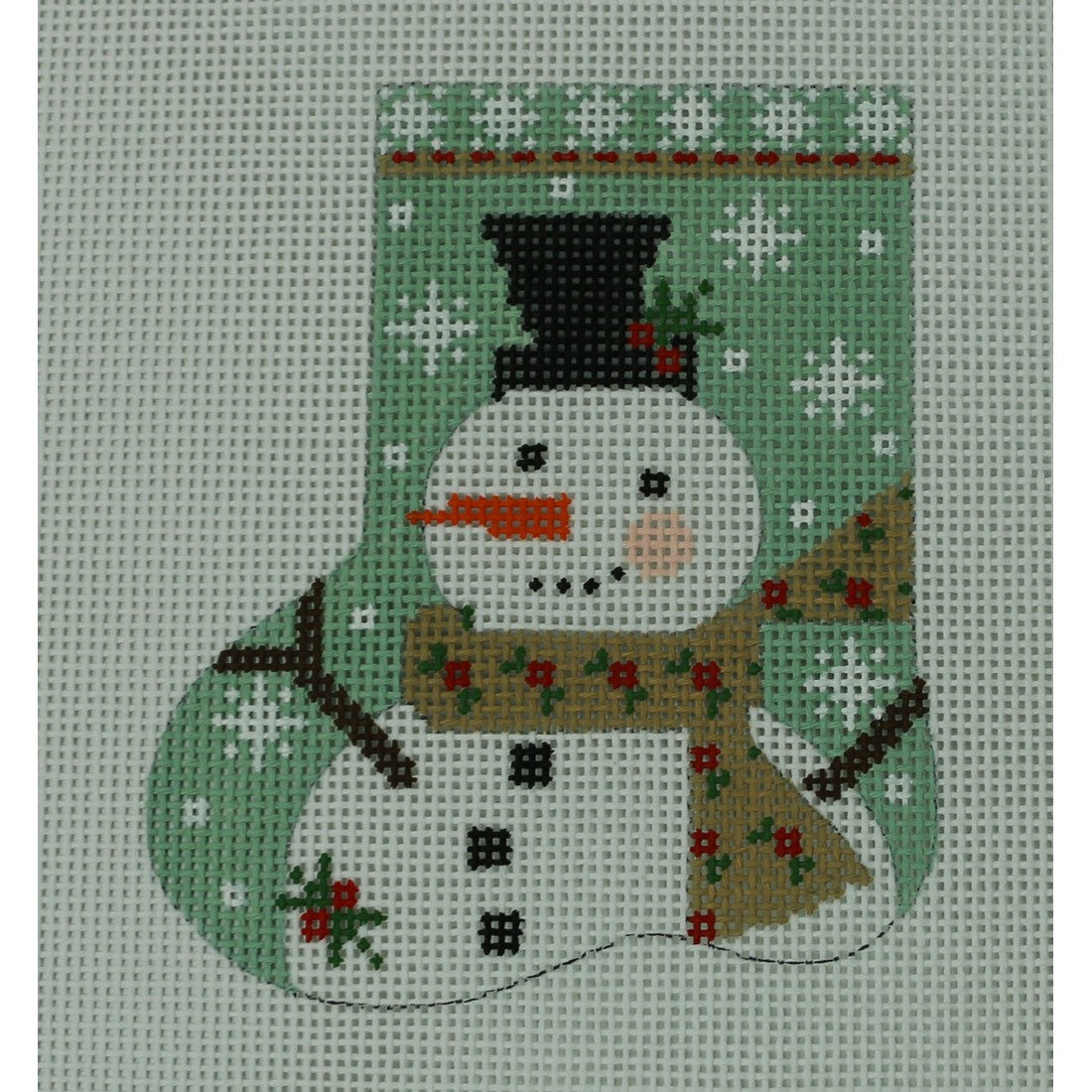 Snowman with Tan Scarf