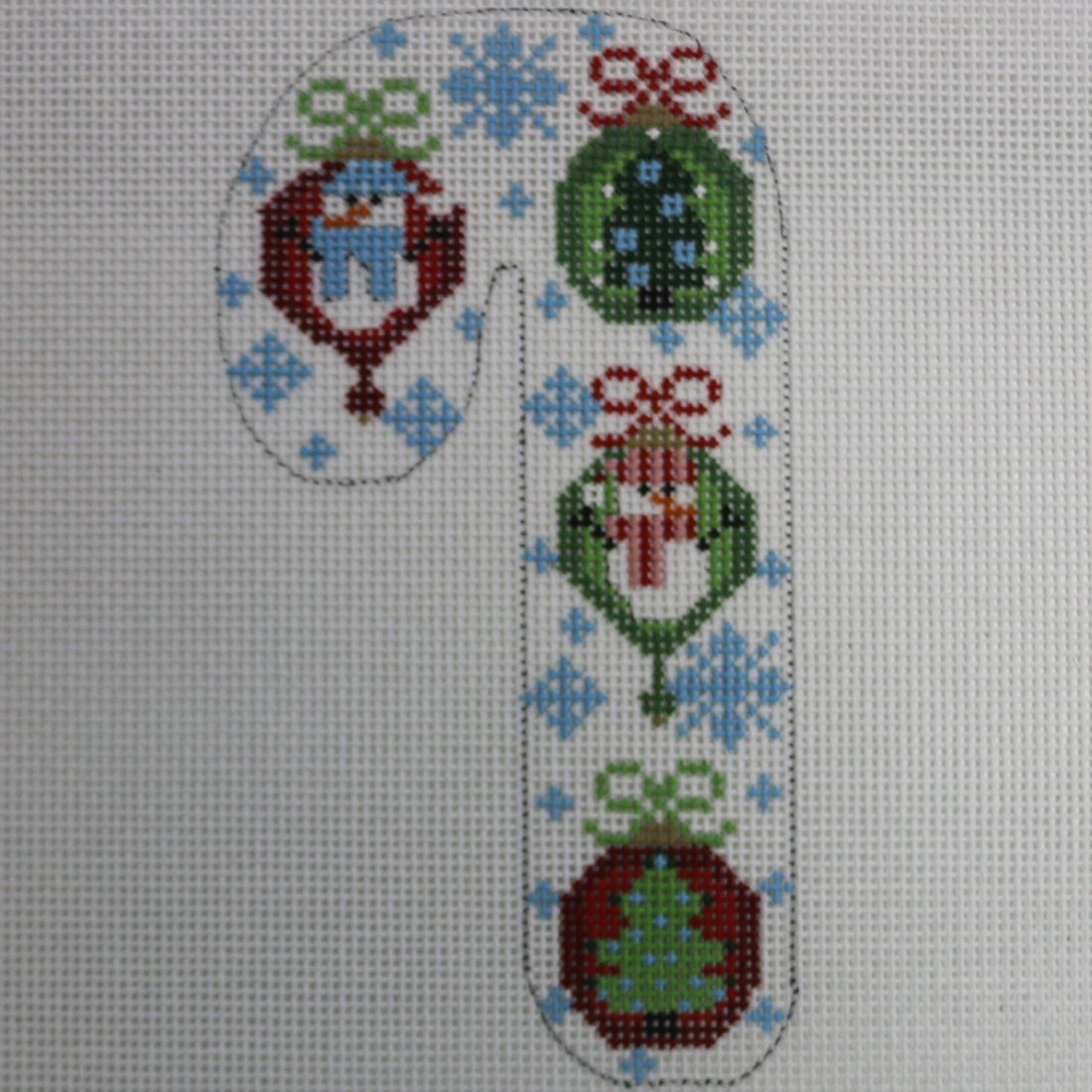 Ornaments on Candy Cane